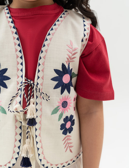 2 PIECE EMBROIDERED SUIT