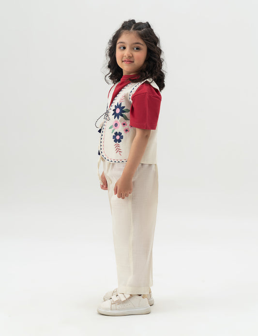 2 PIECE EMBROIDERED SUIT