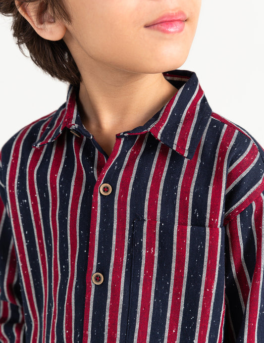 STYLISED BUTTON DOWN STRIPER SHIRT