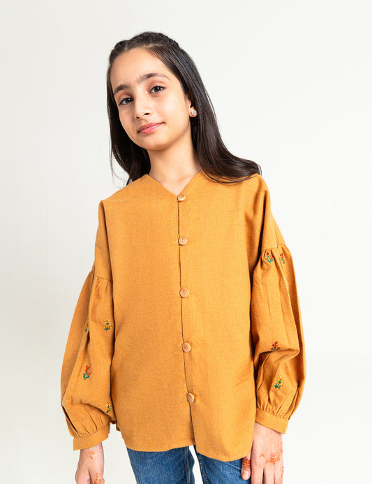 STYLISED EMBROIDERED TOP