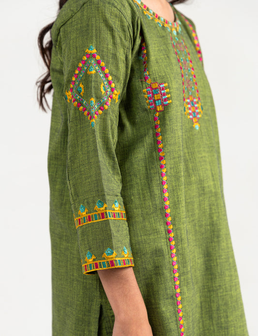 2 PIECE ALLOVER EMBROIDERED SUIT