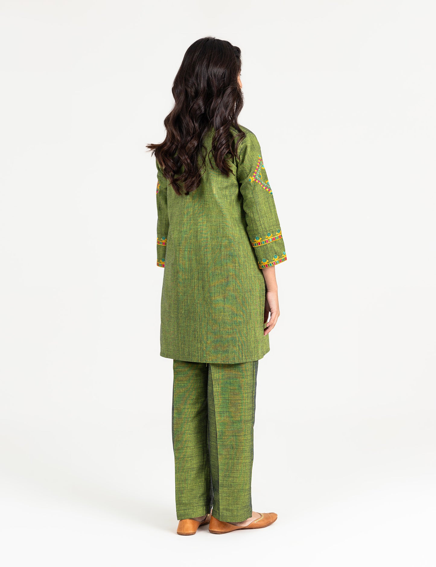 2 PIECE ALLOVER EMBROIDERED SUIT