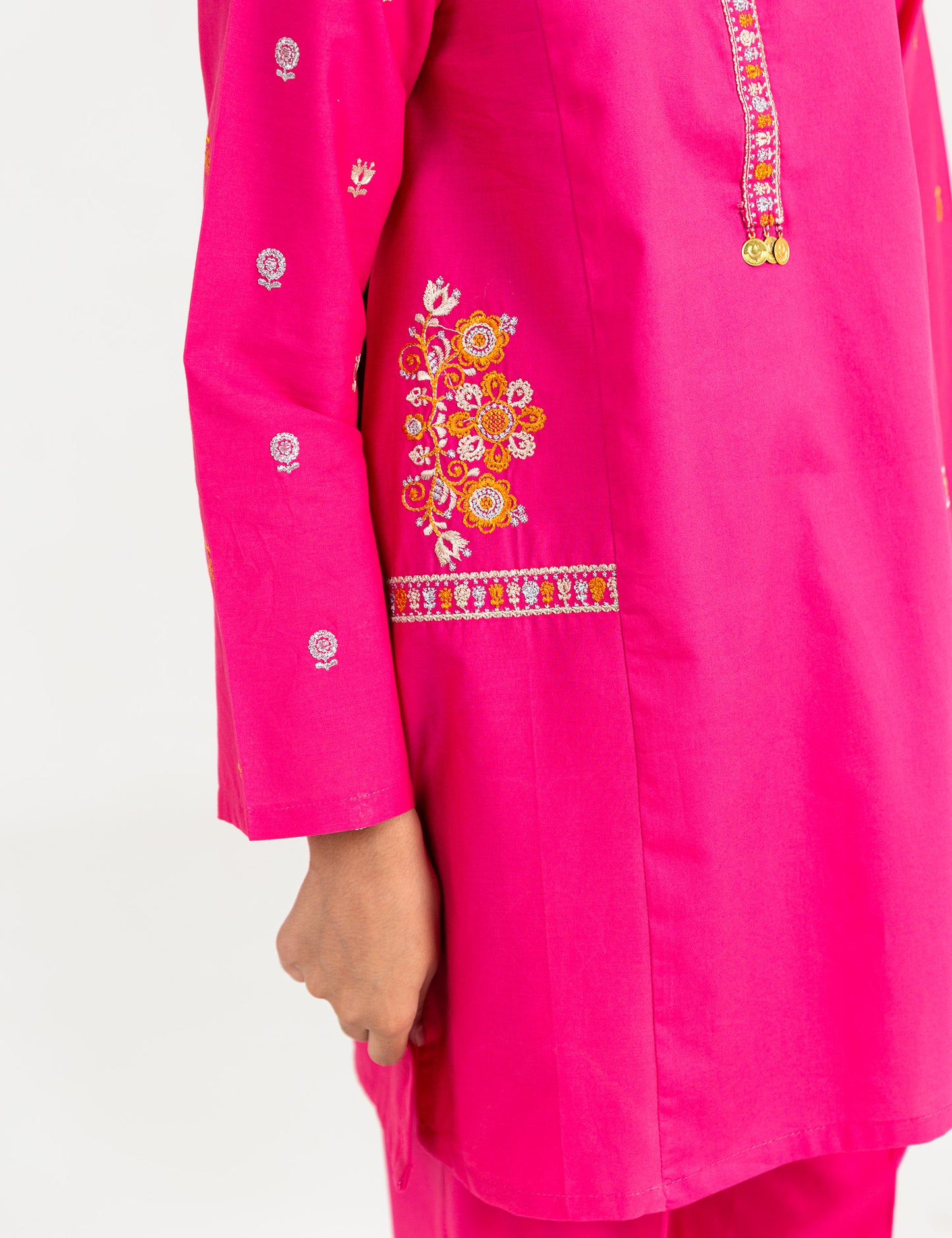 2 PIECE POCKET EMBROIDERED SUIT