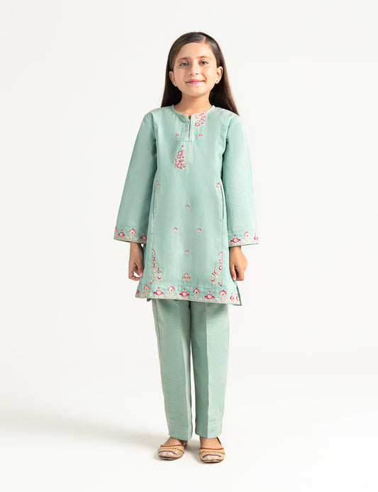 2 PIECE ALLOVER EMBROIDERED SUIT