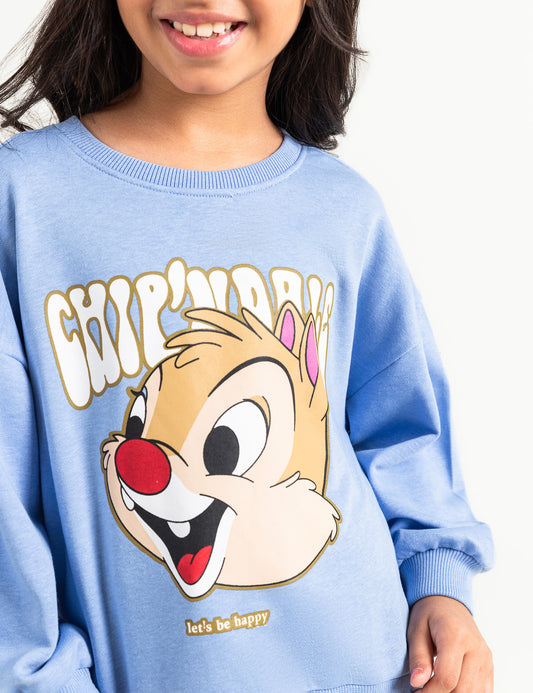 CHIP N DALE GRAPHIC SWEATSHIRT