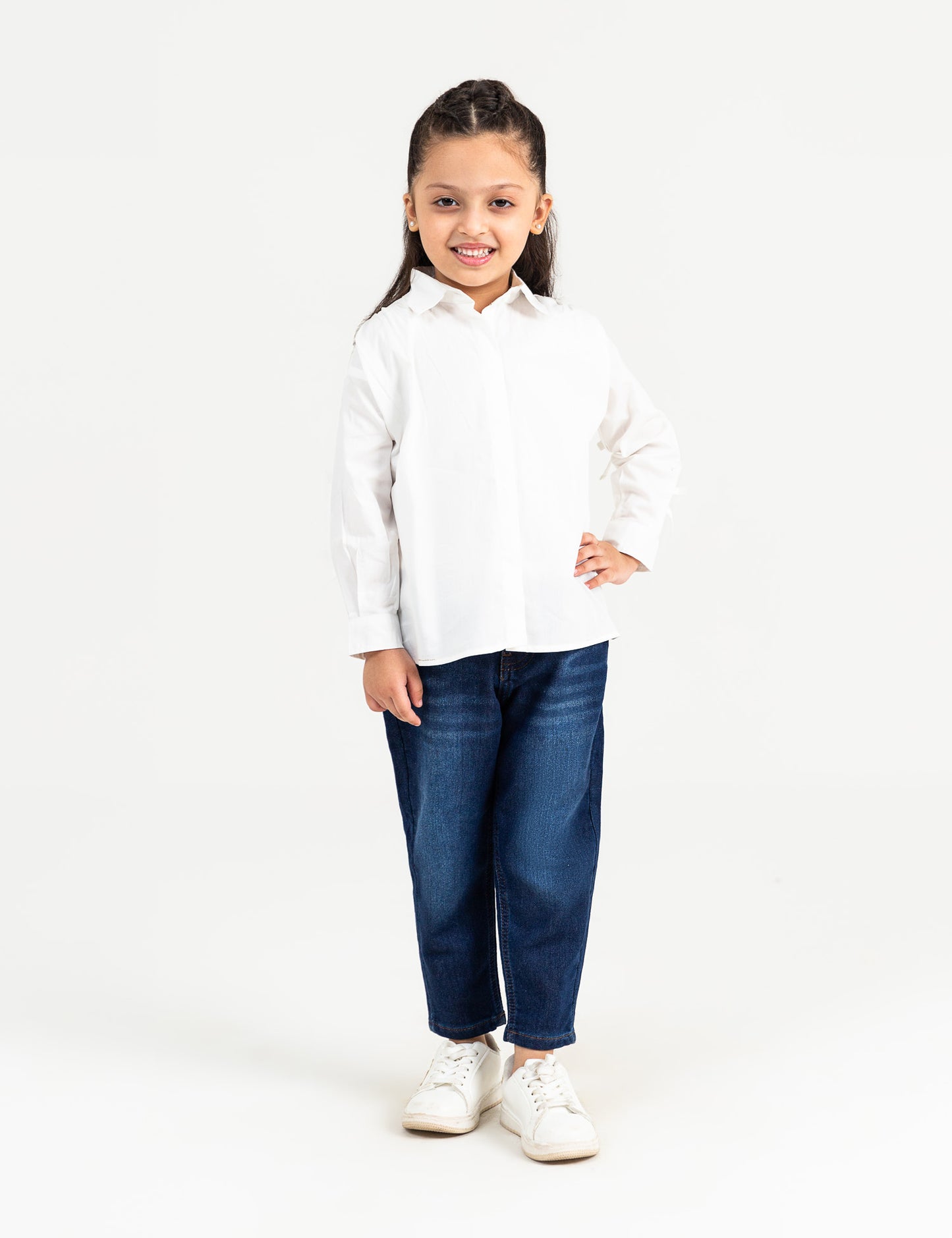 STYLISED BUTTON DOWN TOP WITH BOWS