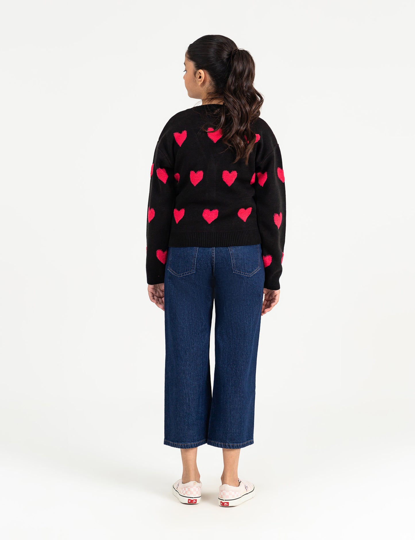 HEART KNITTED CARDIGAN