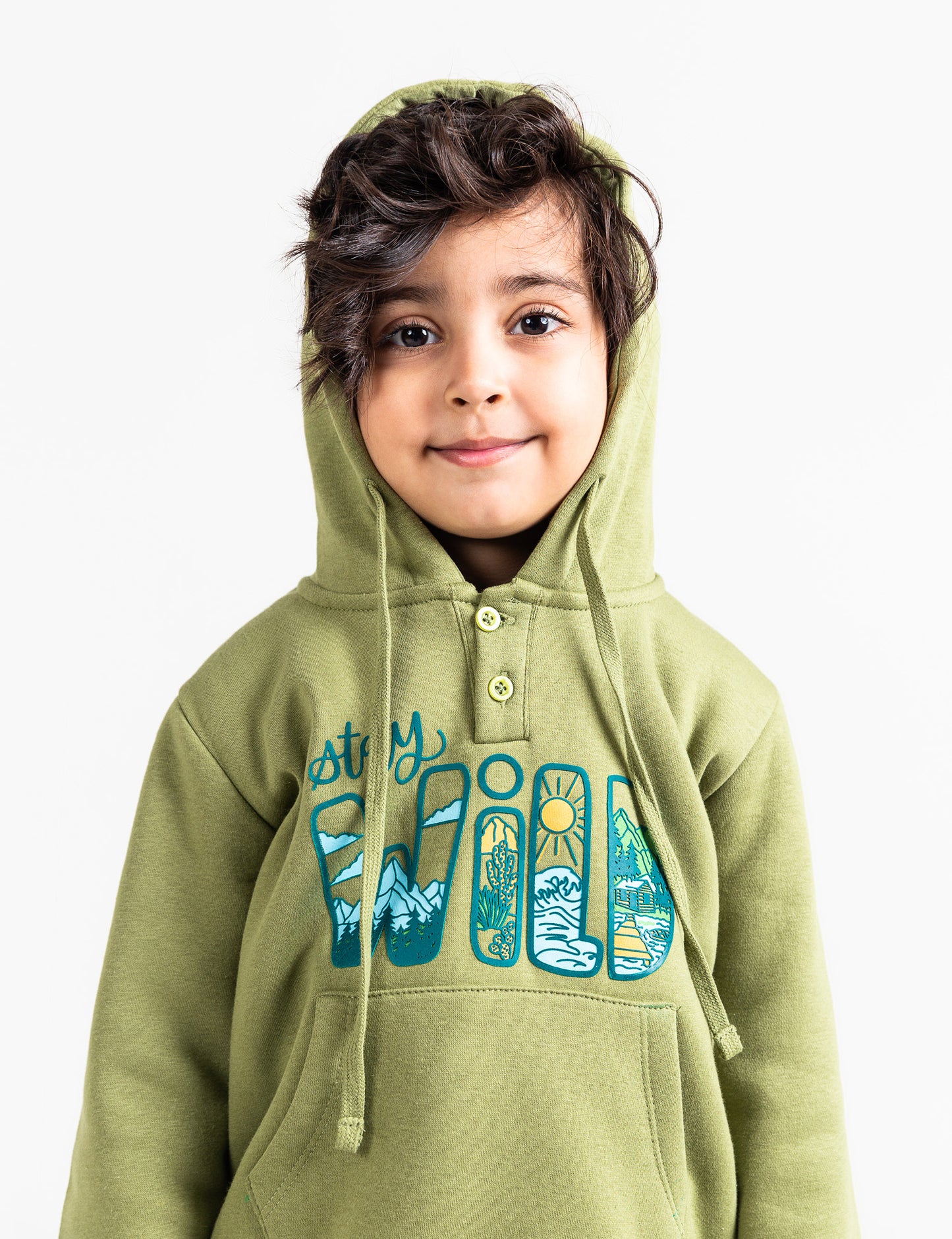 STAY WILD PRINTED HOODIE