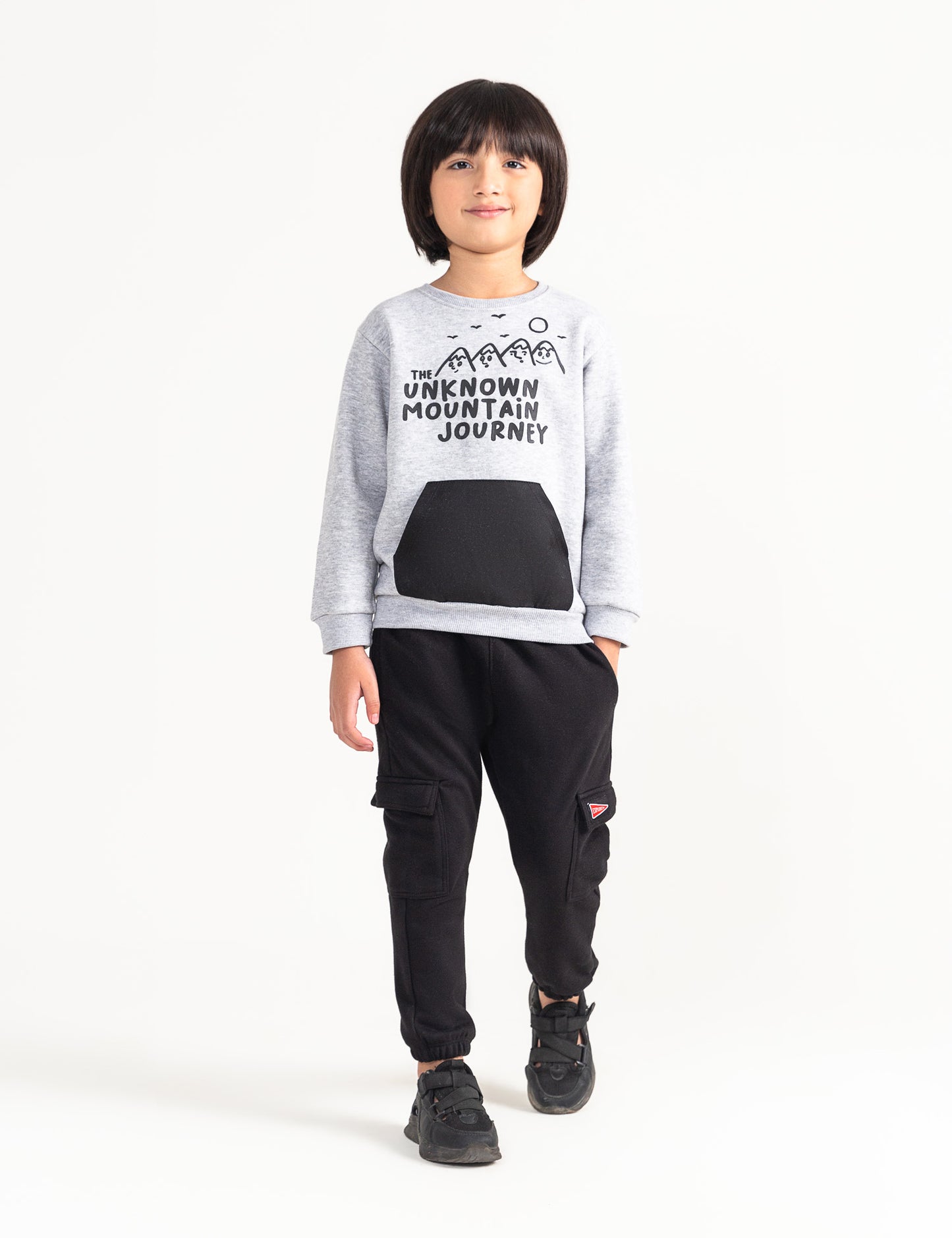 MOUNTAIN ADVENTURE PRINTED SWEATSHIRT