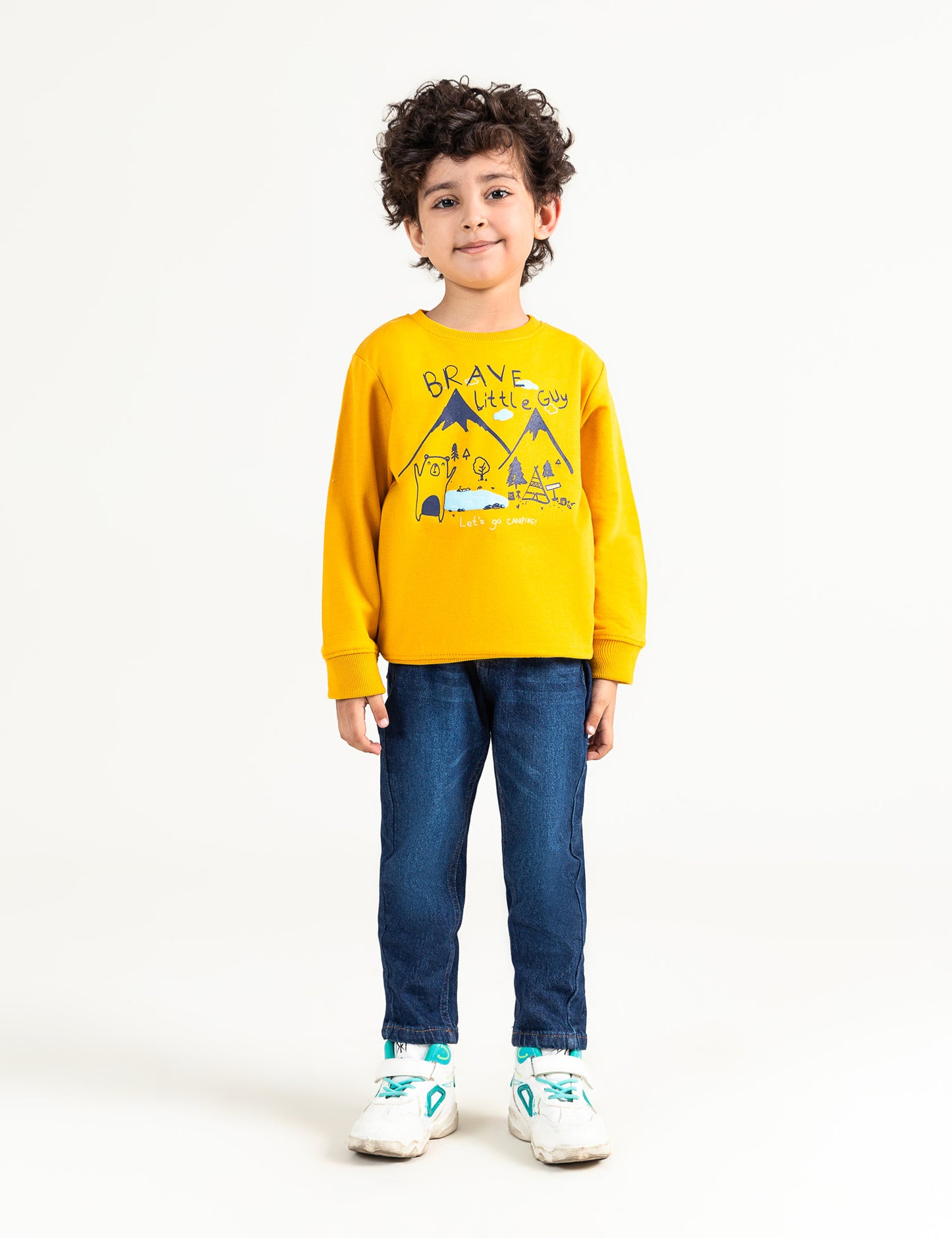 BRAVE LITTLE GUY PRINTED SWEATSHIRT