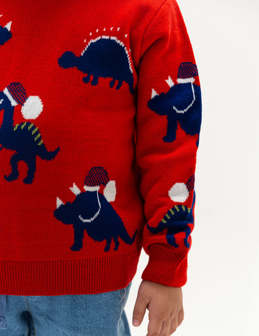 DINOSAUR GRAPHIC SWEATER