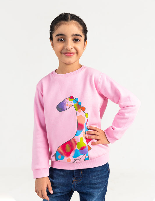 GIRAFFE PRINTED SWEATSHIRT