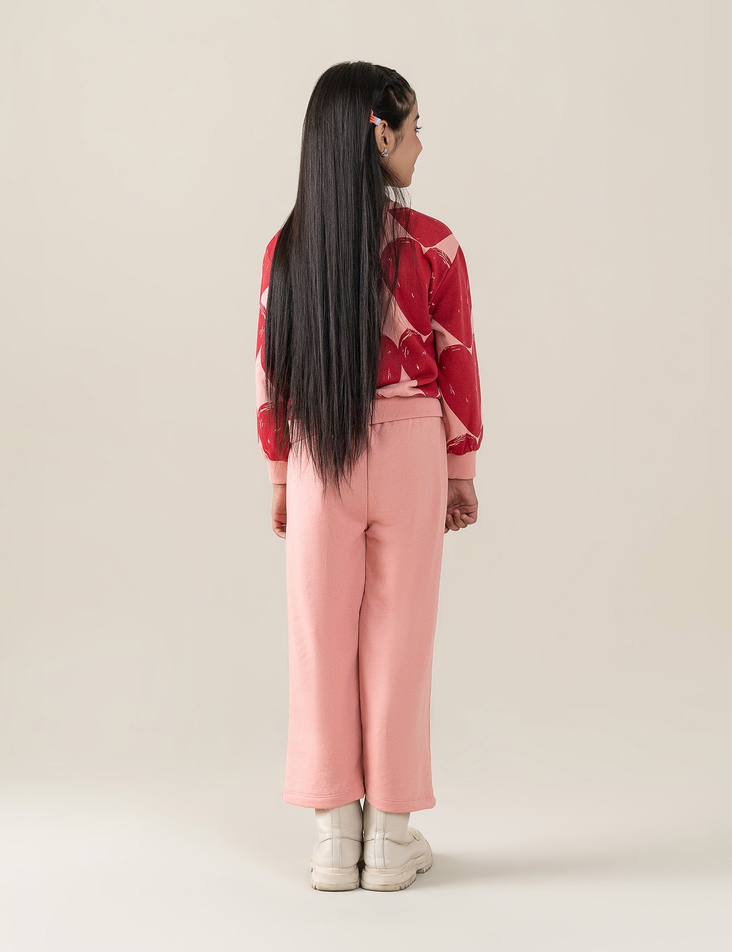 2 PIECE HEART PRINTED SUIT