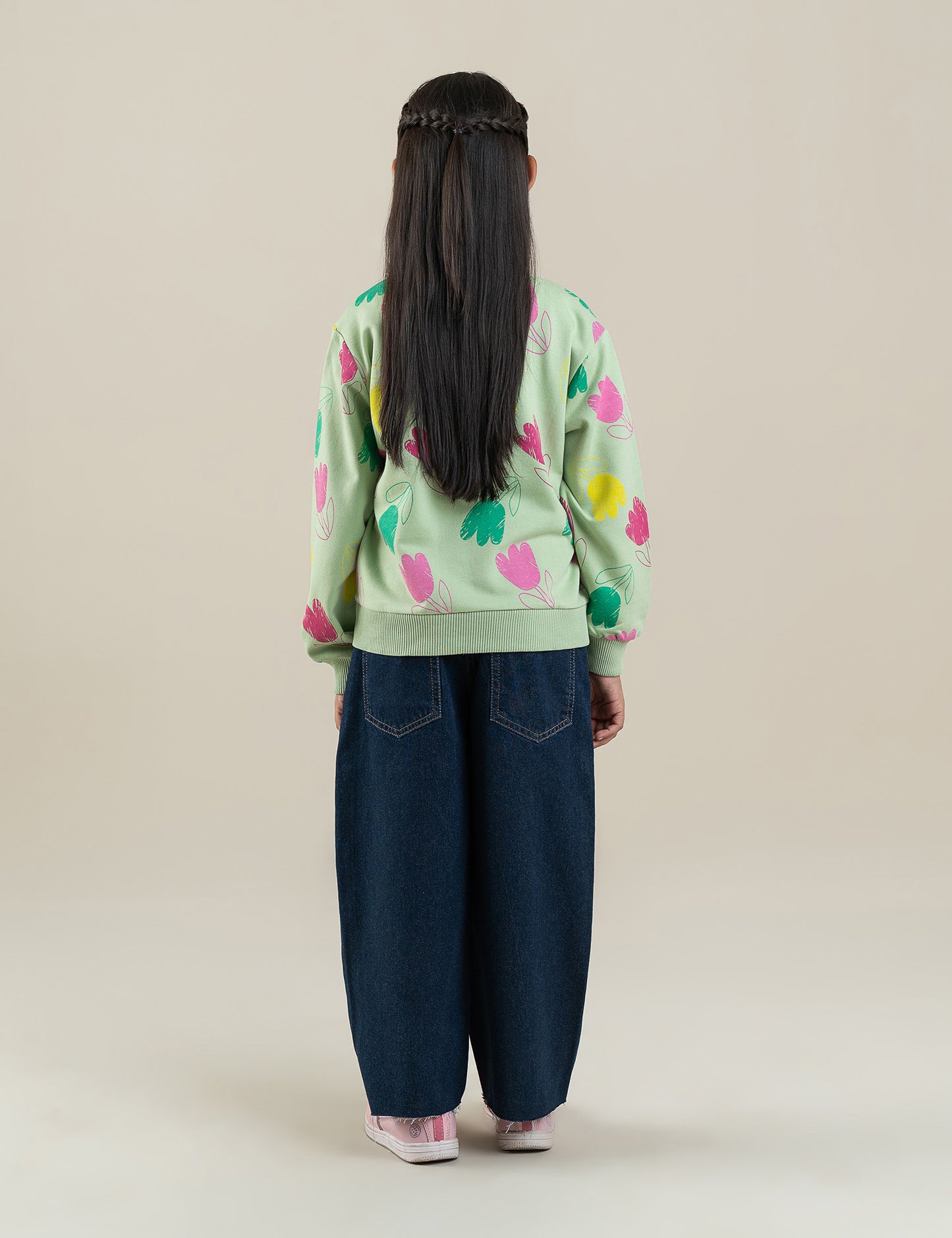 FLORAL PRINTED SWEATSHIRT
