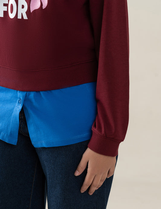 LOVE WHAT YOU CARE FOR PRINTED SWEATSHIRT