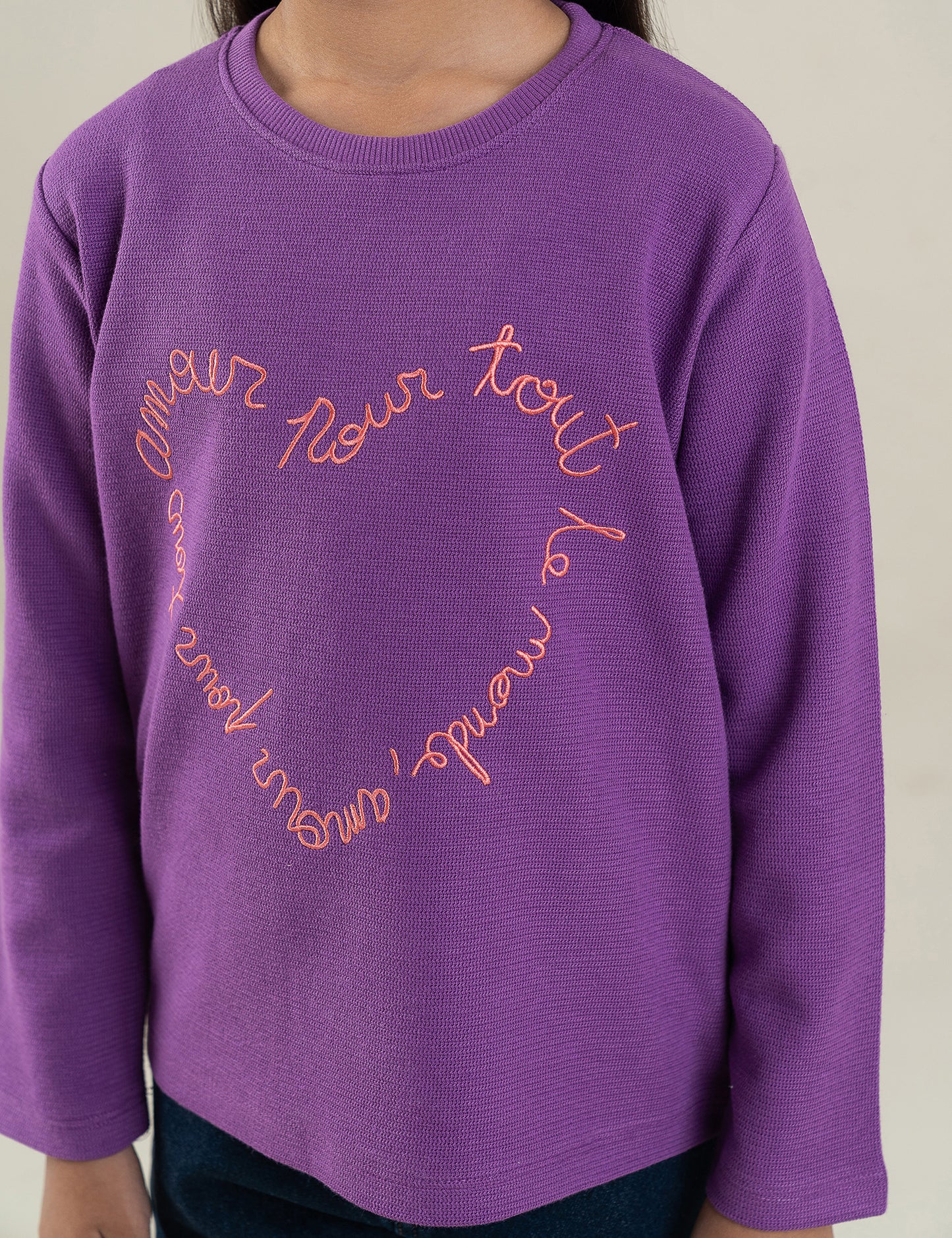 HEART SCRIPT DESIGN T-SHIRT