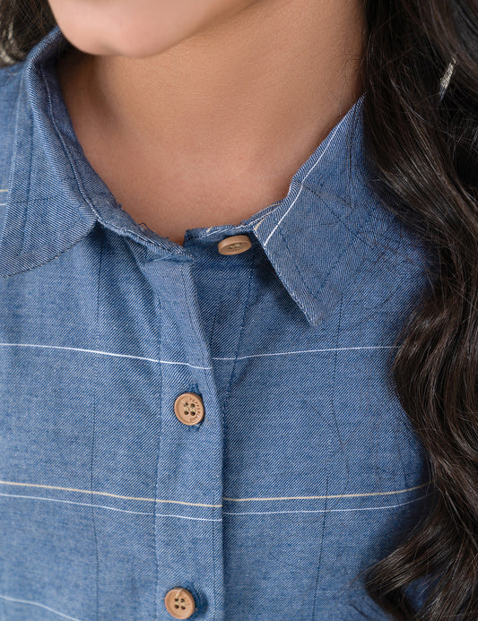 CHECKERED LONG DRESS