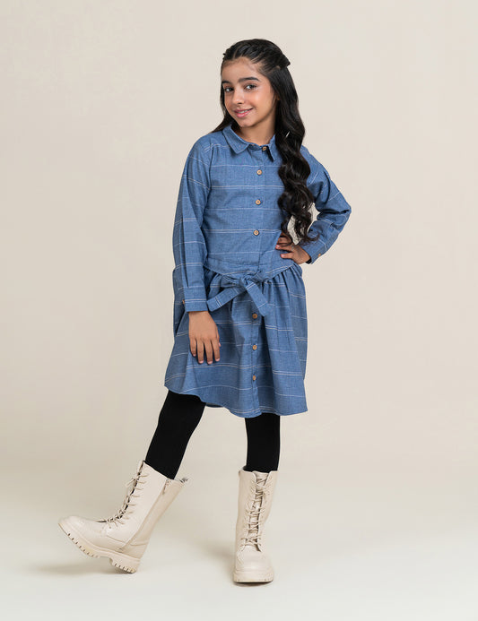 CHECKERED LONG DRESS