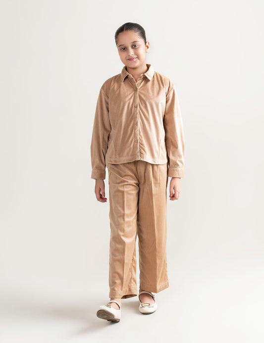 2 PIECE CAMEL CORDUROY SUIT