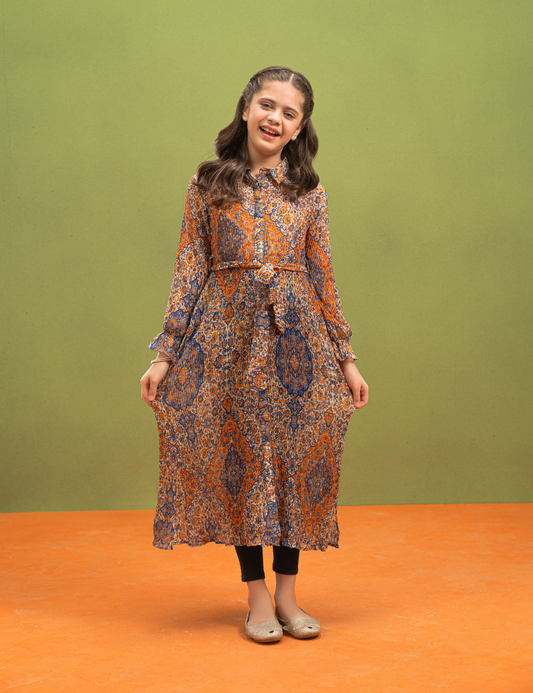 PRINTED LONG DRESS