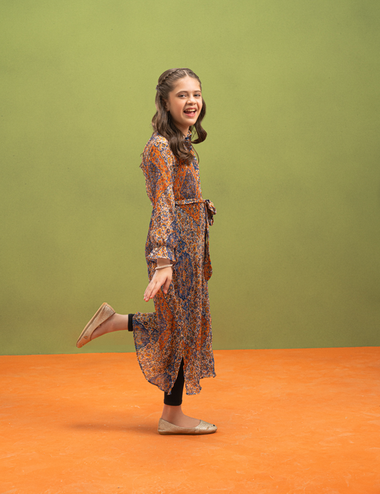 PRINTED LONG DRESS