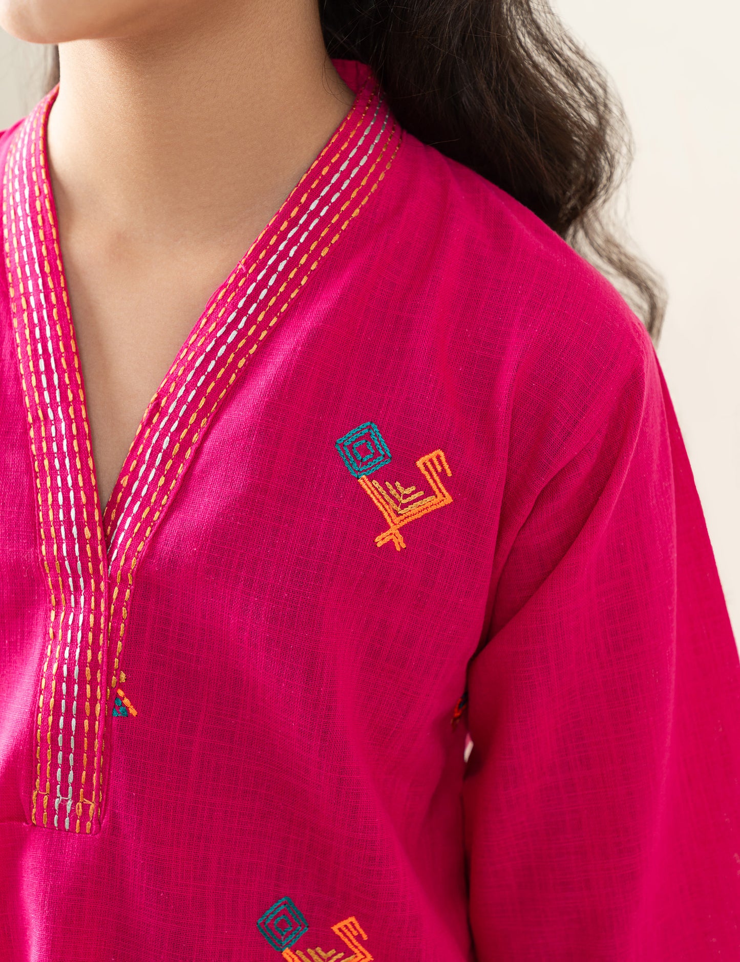 2 PIECE VIBRANT EMBROIDERED SUIT