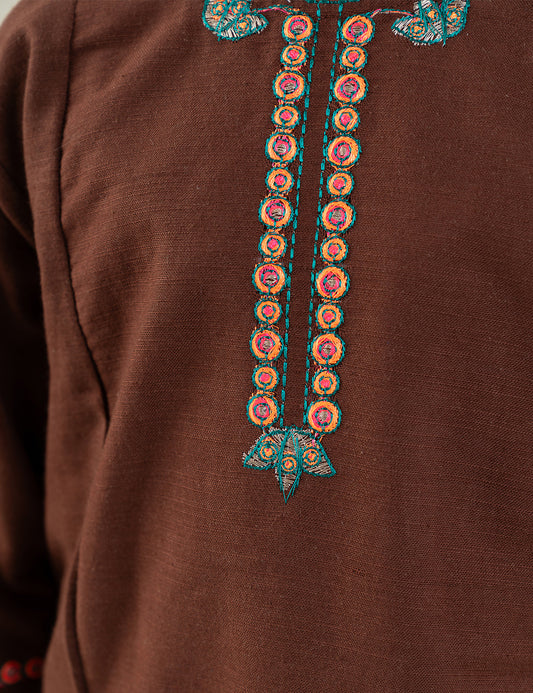 2 PIECE VIBRANT EMBROIDERED SUIT