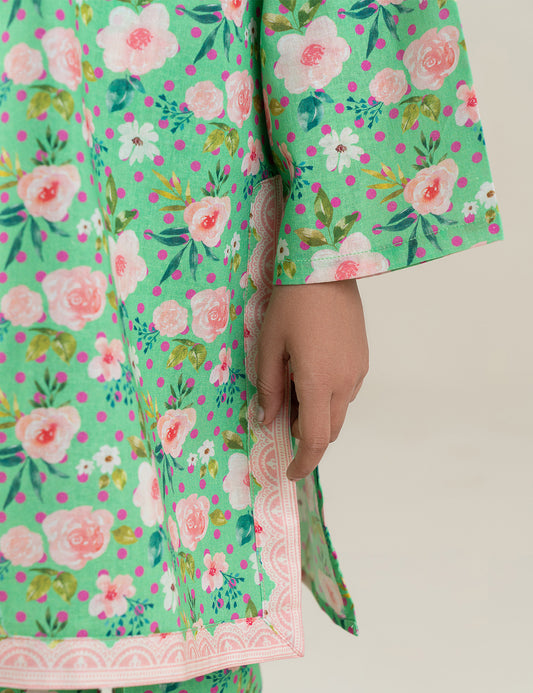 2 PIECE FLORAL PRINTED SUIT