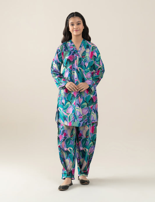 2 PIECE PRINTED SUIT