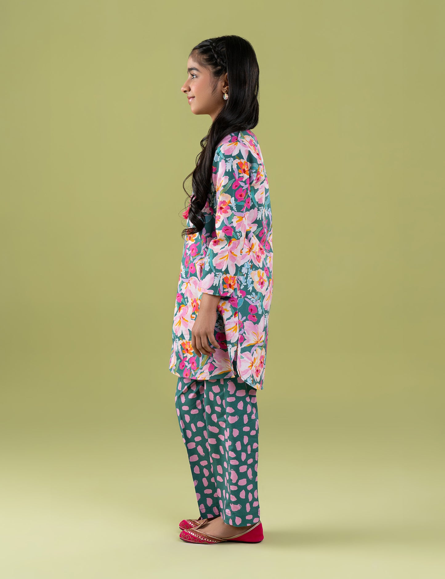2 PIECE FLORAL PRINTED SUIT