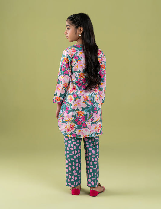 2 PIECE FLORAL PRINTED SUIT