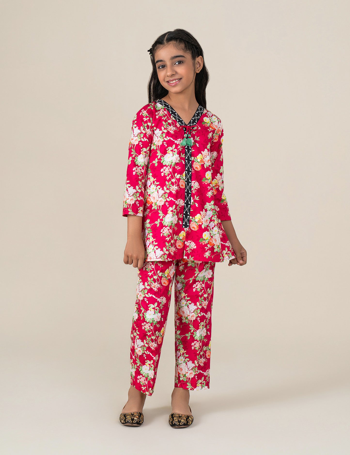 2 PIECE FLORAL PRINTED SUIT