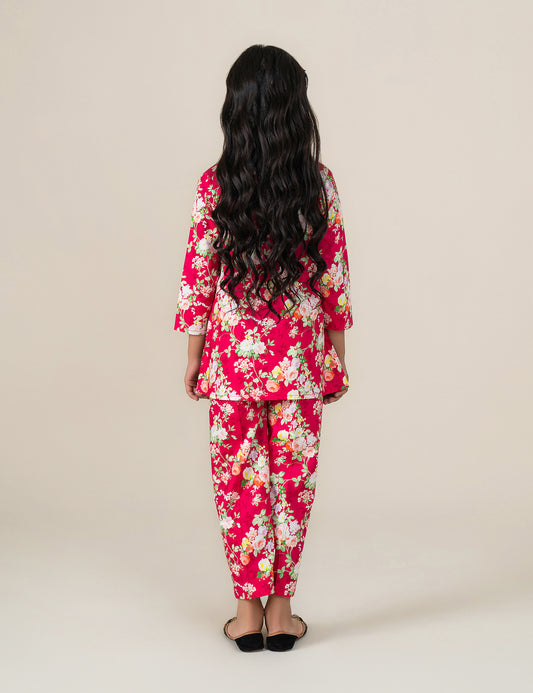 2 PIECE FLORAL PRINTED SUIT