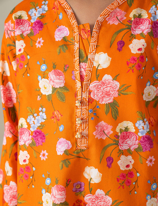 2 PIECE FLORAL PRINTED SUIT