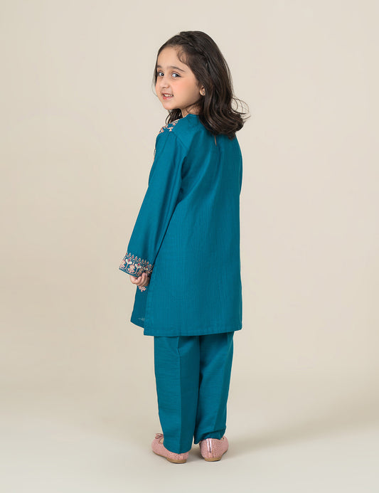 2 PIECE ALLOVER EMBROIDERED SUIT