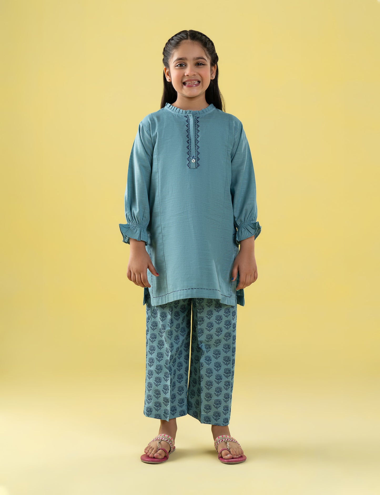 2 PIECE EMBROIDERED SUIT