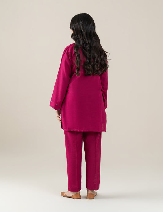 2 PIECE FLORAL EMBROIDERED SUIT