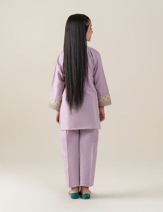 2 PIECE FLORAL EMBROIDERED SUIT