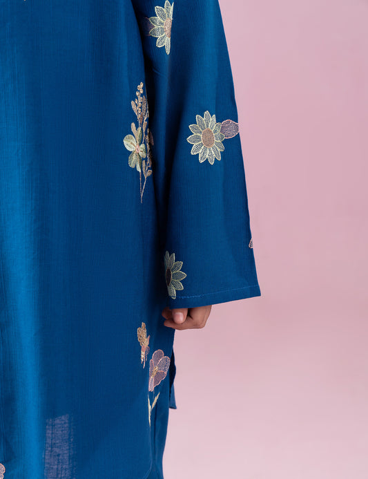 2 PIECE FLORAL EMBROIDERED SUIT