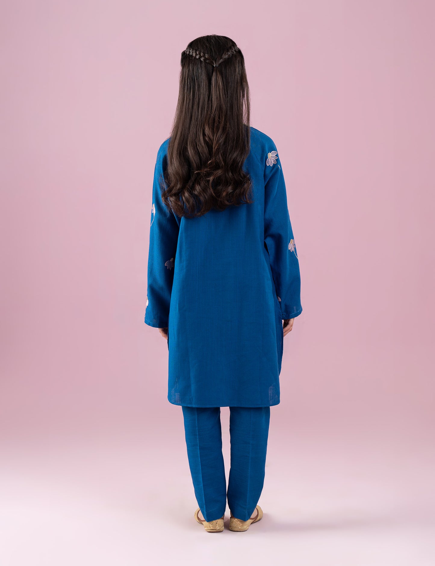 2 PIECE FLORAL EMBROIDERED SUIT