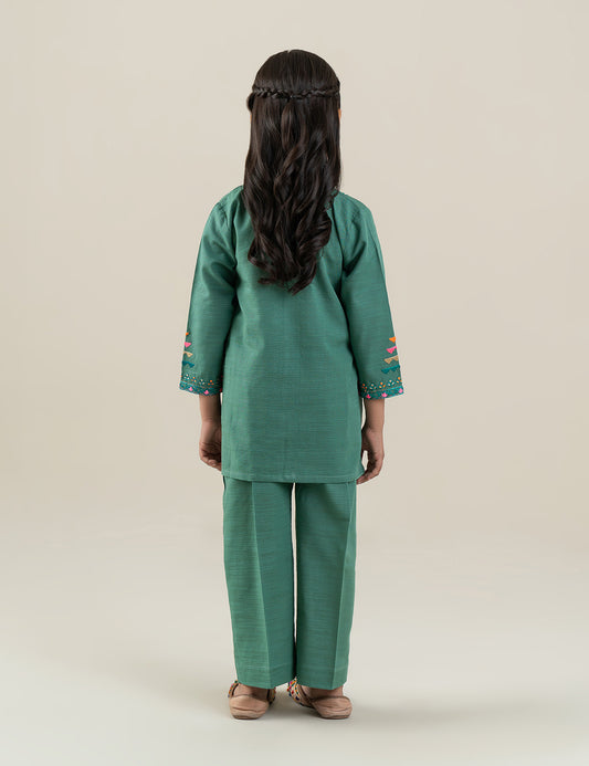 2 PIECE NEON EMBROIDERED SUIT