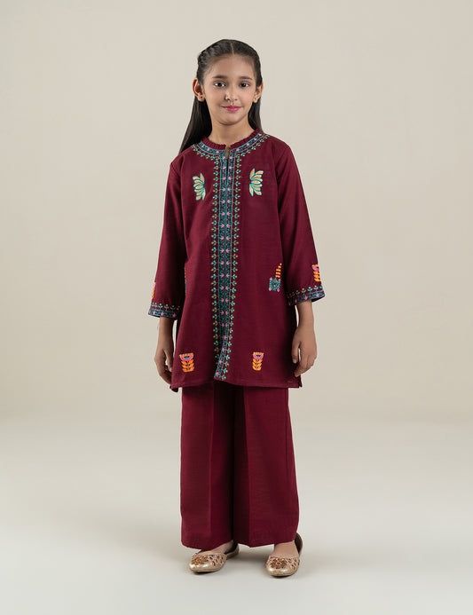 2 PIECE NEON EMBROIDERED SUIT