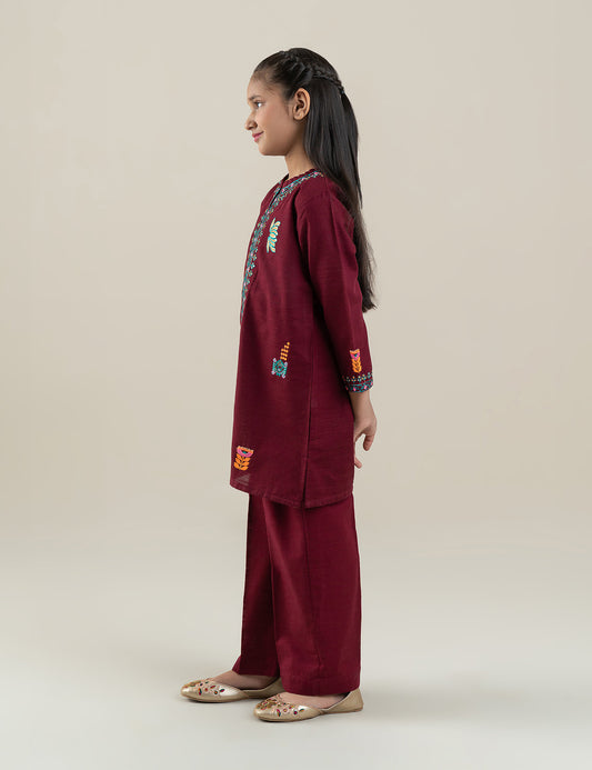 2 PIECE NEON EMBROIDERED SUIT