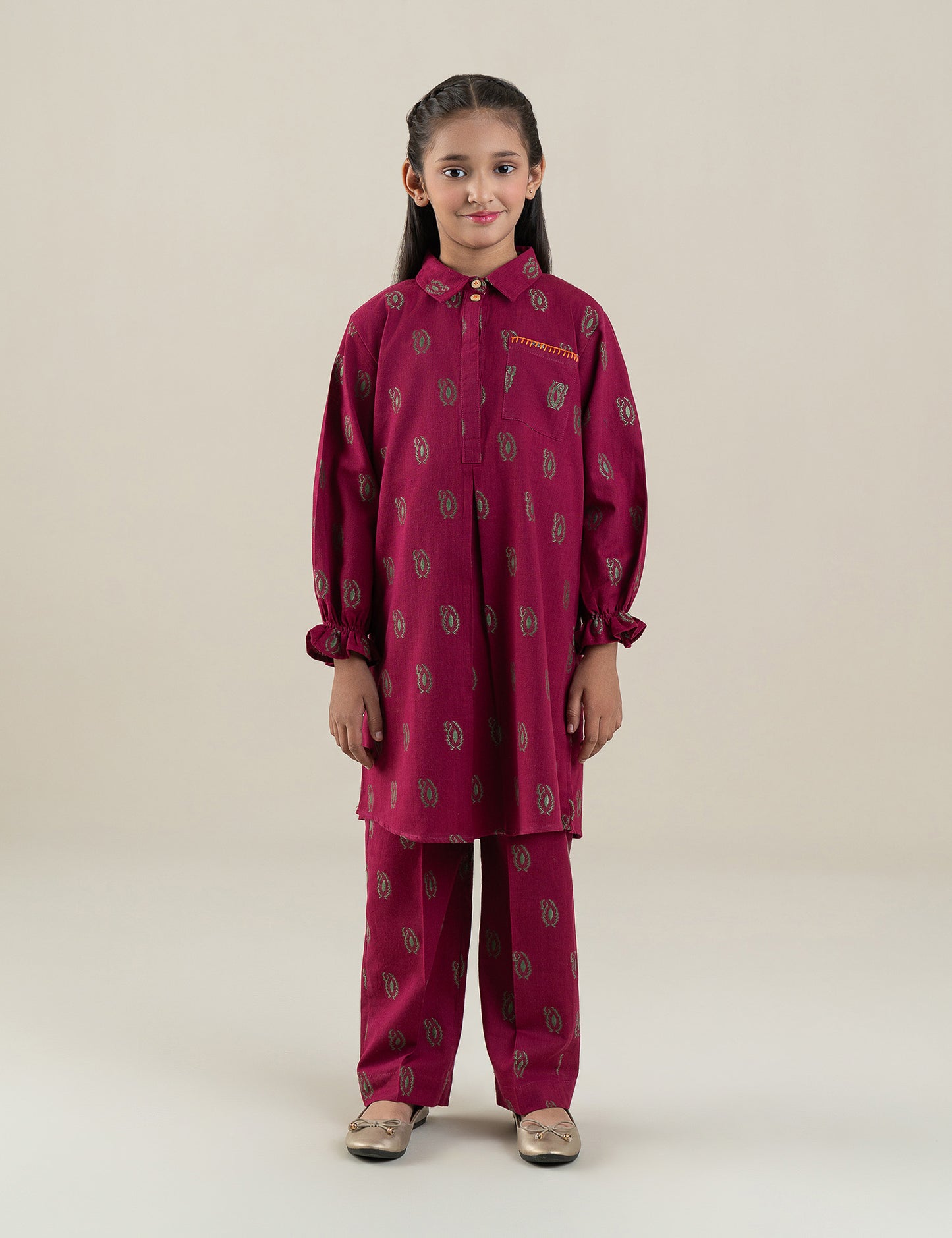 2 PIECE GEORGETTE PRINTED SUIT