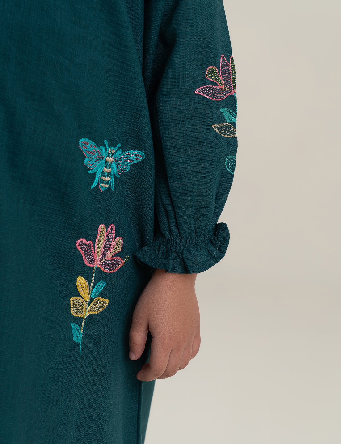 FLORAL EMBROIDERED DRESS