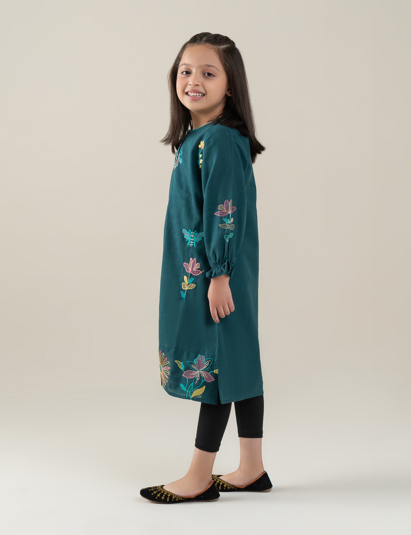 FLORAL EMBROIDERED DRESS