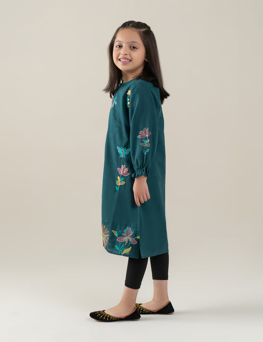 FLORAL EMBROIDERED DRESS