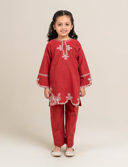 2 PIECE ETHNIC EMBROIDERED SUIT