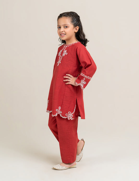 2 PIECE ETHNIC EMBROIDERED SUIT