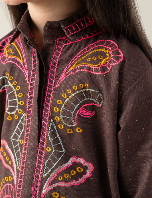 2 PIECE VIBRANT EMBROIDERED SUIT